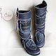 Змеиные кожаные мокасины "Crazy Gray Snake". Мокасины. HolyCowChic. Ярмарка Мастеров.  Фото №4