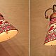 Wall lamp made of wood and ceramics 'Mezen'. Wall lights. Russian Folk Painting. Online shopping on My Livemaster.  Фото №2