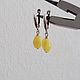 Earrings with natural amber. Earrings. marusjy. Online shopping on My Livemaster.  Фото №2