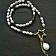 Necklace. pearls, hematite and mother of pearl, Necklace, St. Petersburg,  Фото №1