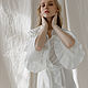 Silk negligee Emilia natural milk white silk. Nightdress. Delicate Clothing Store (Daria). My Livemaster. Фото №4