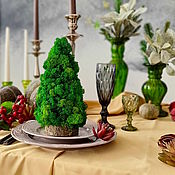 Для дома и интерьера handmade. Livemaster - original item Christmas tree made of stabilized moss yagel. Handmade.