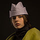 Демисезонная шапочка-пилотка. Шляпы. Ellen Timoshenko (exist). Интернет-магазин Ярмарка Мастеров.  Фото №2