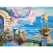 Картины и панно handmade. Livemaster - original item Painting seascape of the Mediterranean 