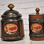 Посуда handmade. Livemaster - original item Banks: A set of jars bulk for