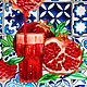 Decorative plate 'Pomegranate juice' wall decor. Decorative plates. Art by Tanya Shest. My Livemaster. Фото №4