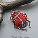 Brooch Beetle Handsome. Brooches. Viva Natura. Jewelry by Ekaterina. Online shopping on My Livemaster.  Фото №2