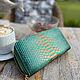 The wallet is made of Python skin. Wallets. Exotiq Python - Mir Ekzotiki. My Livemaster. Фото №6