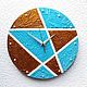 Order Wall clock 'Geometry' Wooden Silent. Clocks for Home (Julia). Livemaster. . Watch Фото №3