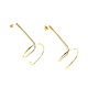 Order Long earrings without stones 'Spiral' gold-plated earrings. Irina Moro. Livemaster. . Earrings Фото №3
