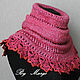 Snood/shirt front knitted wool with lace, Scarves, Moscow,  Фото №1
