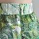 Summer skirt with a green pattern staple. Skirts. Skirt Priority (yubkizakaz). My Livemaster. Фото №6