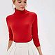 Turtleneck red warm. Turtleneck Sweaters. karmakoma. Online shopping on My Livemaster.  Фото №2