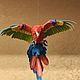 Miniature ' Macaw'. Miniature figurines. Felted toys - WoolenTone. My Livemaster. Фото №4