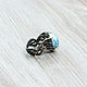Turquoise (ring-ring) (1085). Rings. The Precious Casket. Online shopping on My Livemaster.  Фото №2