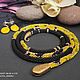 Lariat of Japanese beads 'Lemon snake'. Lariats. Beaded jewelry by Milady. My Livemaster. Фото №6