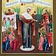 Joy of all who sorrow with groshiki.The Icon Of The Virgin. Icons. Peterburgskaya ikona.. Интернет-магазин Ярмарка Мастеров.  Фото №2