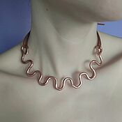 Украшения handmade. Livemaster - original item Copper handmade necklace. Handmade.