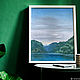 oil painting 'Mountain lake', Pictures, Novosibirsk,  Фото №1