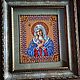 Embroidery.Beads. the virgin of Tenderness, Icons, Novosibirsk,  Фото №1