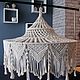 Макраме абажур. Элементы интерьера. Мастерская 'Vetochka Macrame'. Ярмарка Мастеров.  Фото №4