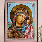 Icon of the mother of God Seraphim-Diveyevsk (27h31cm)