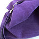 'Magic violet' suede satchel bag. Sacks. Inessa Tche. Online shopping on My Livemaster.  Фото №2