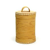 Для дома и интерьера handmade. Livemaster - original item Pure birch bark tues without pattern D10 H15. Jar for painting. Handmade.