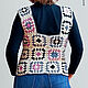 Trendy vest made of 'granny squares' Random. Tops. Talking look. Ярмарка Мастеров.  Фото №4