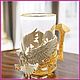 Gift cup holder 'Owl No. №2' z1704, Single Tea Sets, Chrysostom,  Фото №1