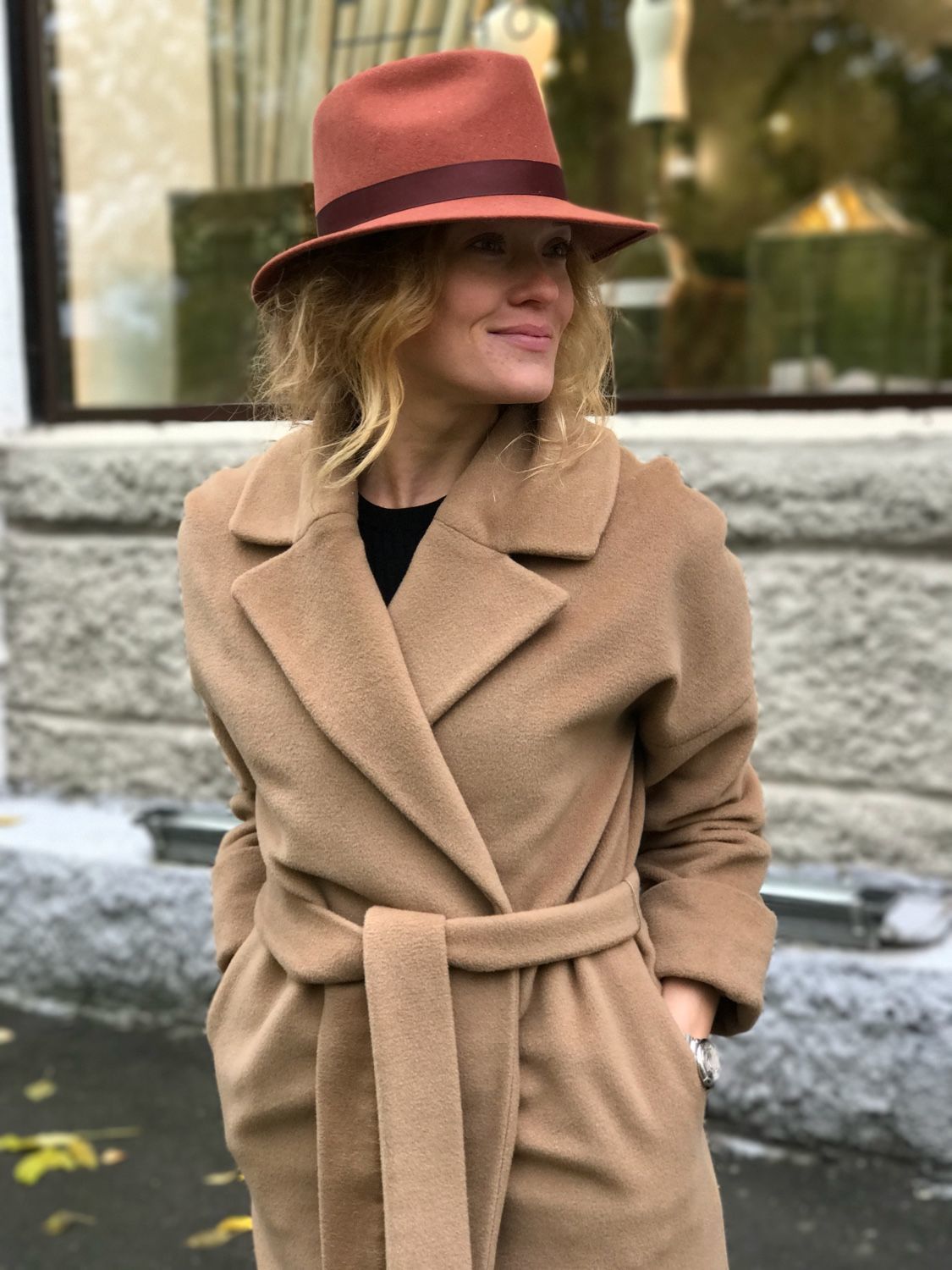 Шляпа к пальто женская