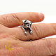 Order Silver Pug Ring, Sterling Silver Dog Ring, Pug Jewelry. Best Silver Gifts For Everybody. Livemaster. . Rings Фото №3