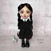 Кукла текстильная по фото с гардеробом, съёмная одежда