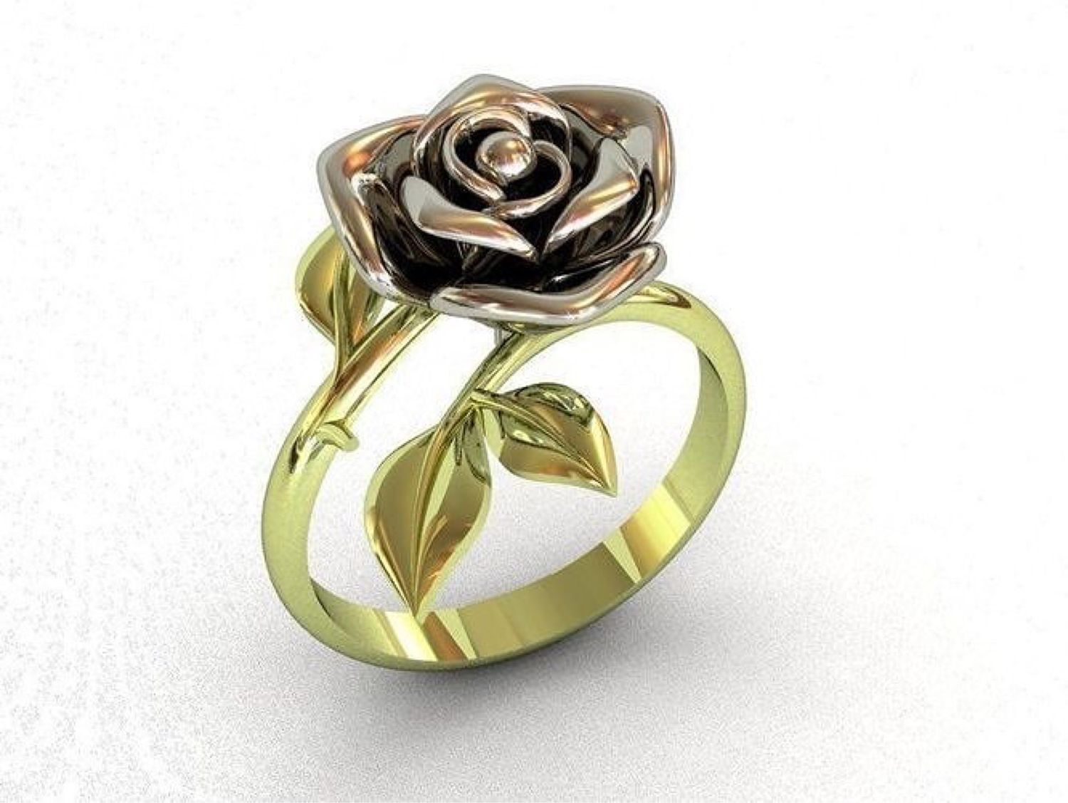 Кольцо роза Санлайт