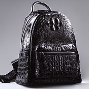 Сумки и аксессуары handmade. Livemaster - original item Crocodile Genuine Leather Backpack IMA0516B1. Handmade.