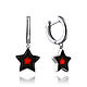 Star earrings, silver with natural amber. Earrings. Амбер Бутик янтарь украшения. Online shopping on My Livemaster.  Фото №2