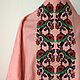 Льняное платье/блуза  с вышивкой "Розовые страсти", Платья, Новосибирск,  Фото №1