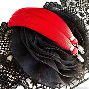 Украшения handmade. Livemaster - original item Earrings tassels red scarlet bright red. Handmade.