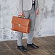 Men's business leather briefcase 'Richard'. Brief case. DragonBags - Men's accessories. My Livemaster. Фото №6