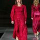 Шелковое платье Гранат. Платья. Одежда и аксессуары Батик ANN LOOK. Интернет-магазин Ярмарка Мастеров.  Фото №2