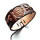 Men's Women's Lion Bracelet Genuine Leather Adjustable Size. Hard bracelet. Brave. Online shopping on My Livemaster.  Фото №2