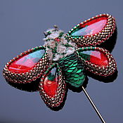 Украшения handmade. Livemaster - original item Brooch-needle moth, brooch beetle.. Handmade.