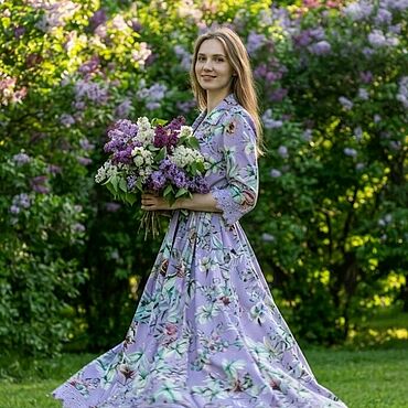 Одежда ручной работы. Ярмарка Мастеров - ручная работа Платье льняное.. Handmade.