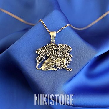 Украшения ручной работы. Ярмарка Мастеров - ручная работа Амулет - Крылатый лев. Handmade.