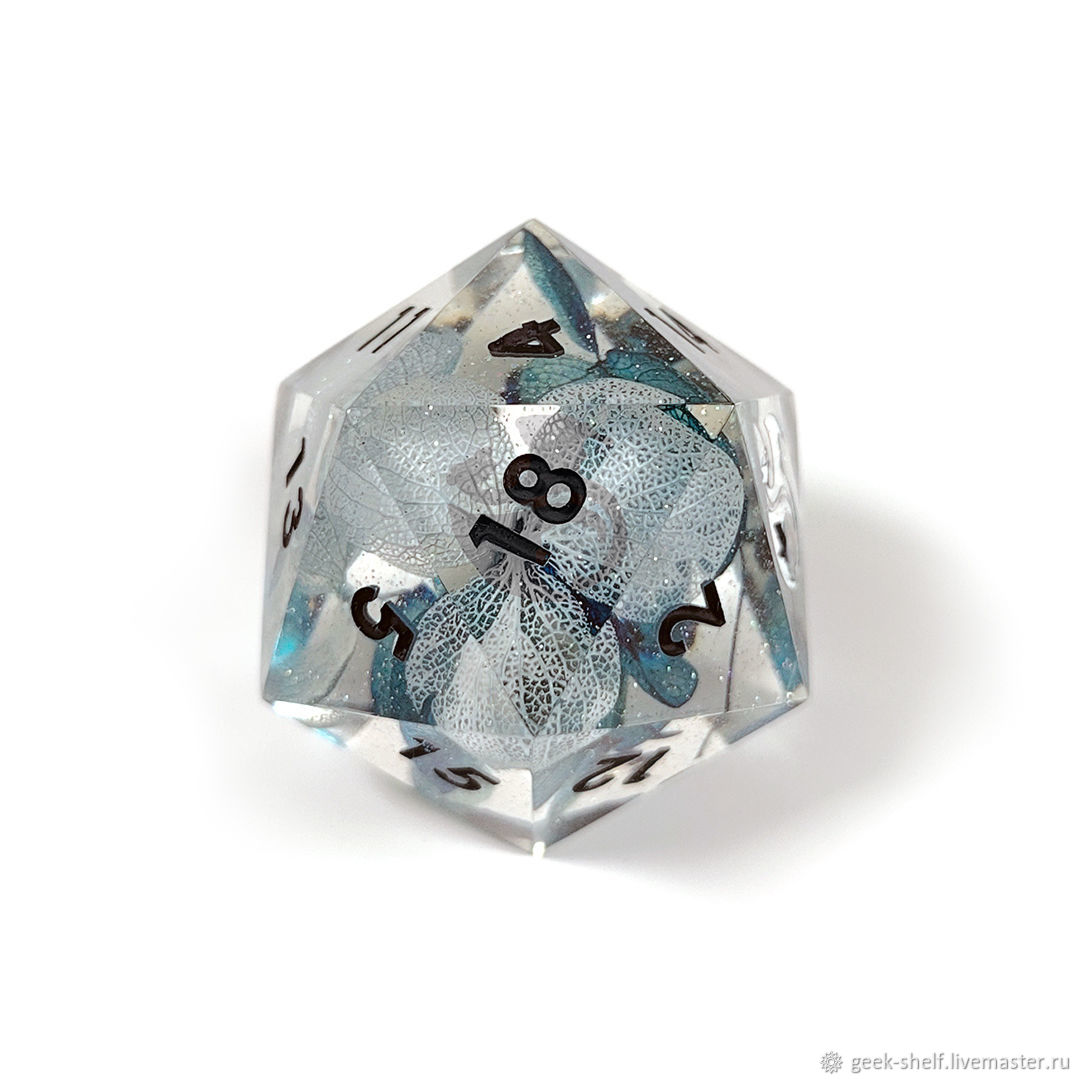 Большой дайс D20 для DnD Снежный сад в интернет-магазине Ярмарка ...