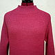 Pink Merino sweater with Raglan sleeve. Sweaters. LarisaKrikova. Online shopping on My Livemaster.  Фото №2