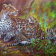 Gran imagen con leopardos manchado felicidad Gráfico, Pictures, Magnitogorsk,  Фото №1