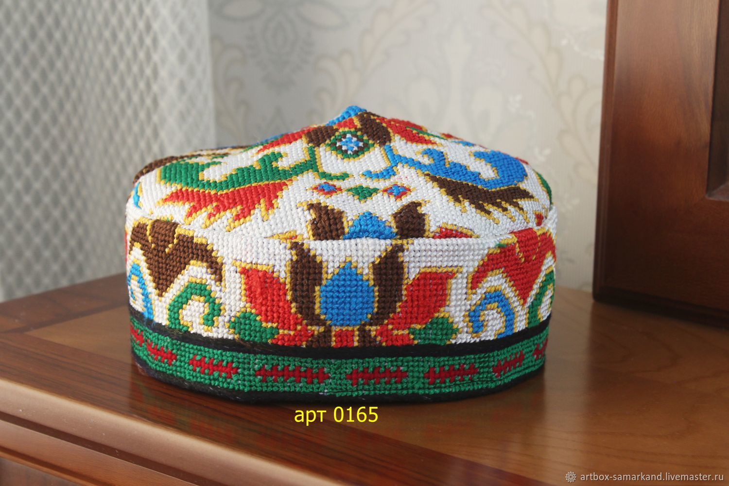 Тюбетейка узбекская, полностью вышитая, куфи шапка купить в интернет ...