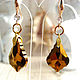 Baroque earrings with Swarovski crystals. Earrings. AfricaForever. My Livemaster. Фото №6