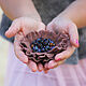 Felted flower brooch ' Chocolate dessert', Brooches, Kamensk-Shahtinskij,  Фото №1